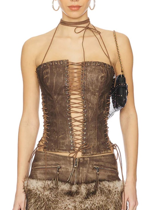 Jaded London Tops - Lace Up Corset Top